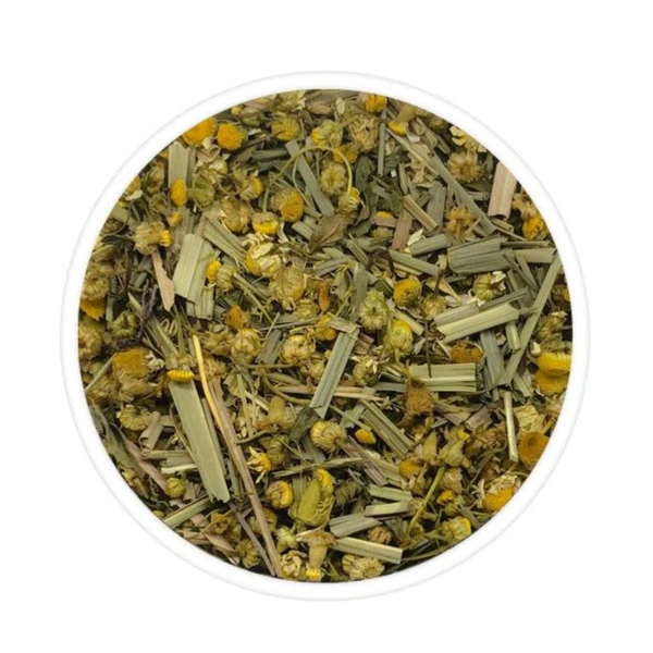 Thea Soothing Tea - 50 GM, Prepare 180 ML Water, boil at 90°C, add Thea Tea 1 Teaspoon, brew for 2-3 minutes, serve hot. You can add honey if required, Lemongrass, Peppermint and Chamomile